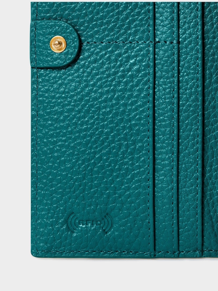Osprey London Green The Core Medium Leather Matinee Purse - Image 6 of 6 Osprey London Green The Core Medium Leather Matinee Purse - Image 6 of 6