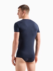 Marineblau/Weiß - Emporio Armani Bodywear T-Shirts im 2er-Pack, Schwarz/Grau - Bild 3 von 4