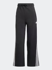 adidas Black Sportswear Future Icons 3-Stripes Open Hem Joggers - Image 6 of 6