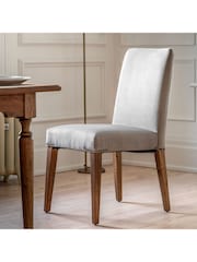 Gallery Home Natural Kami Velvet Chair Set of 2 - Image 1 of 9