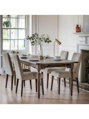 Gallery Home Natural Kami Velvet Chair Set of 2 - Image 4 of 9