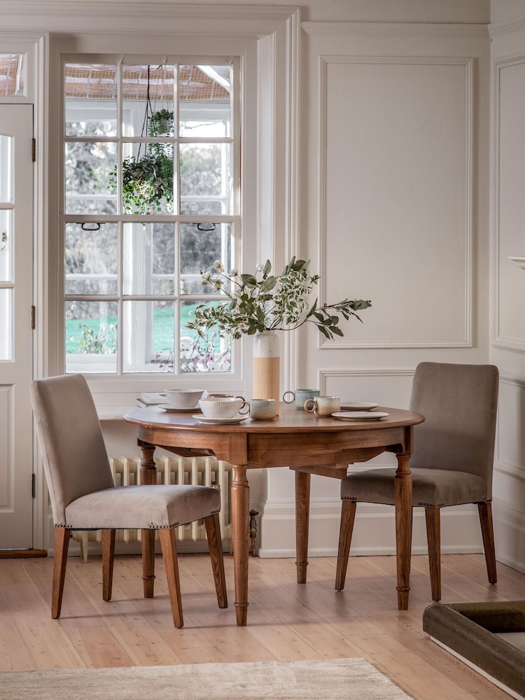 Gallery Home Natural Kami Velvet Chair Set of 2 - Image 4 of 4