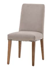 Gallery Home Natural Kami Velvet Chair Set of 2 - Image 5 of 9
