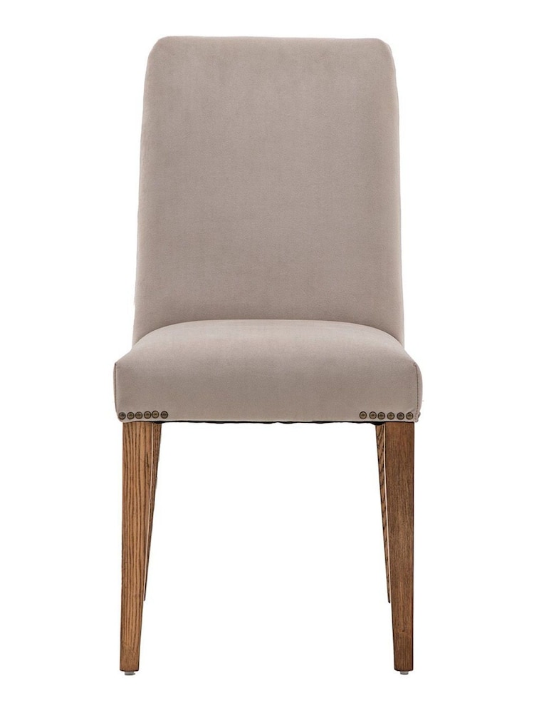 Gallery Home Natural Kami Velvet Chair Set of 2 - Image 9 of 9