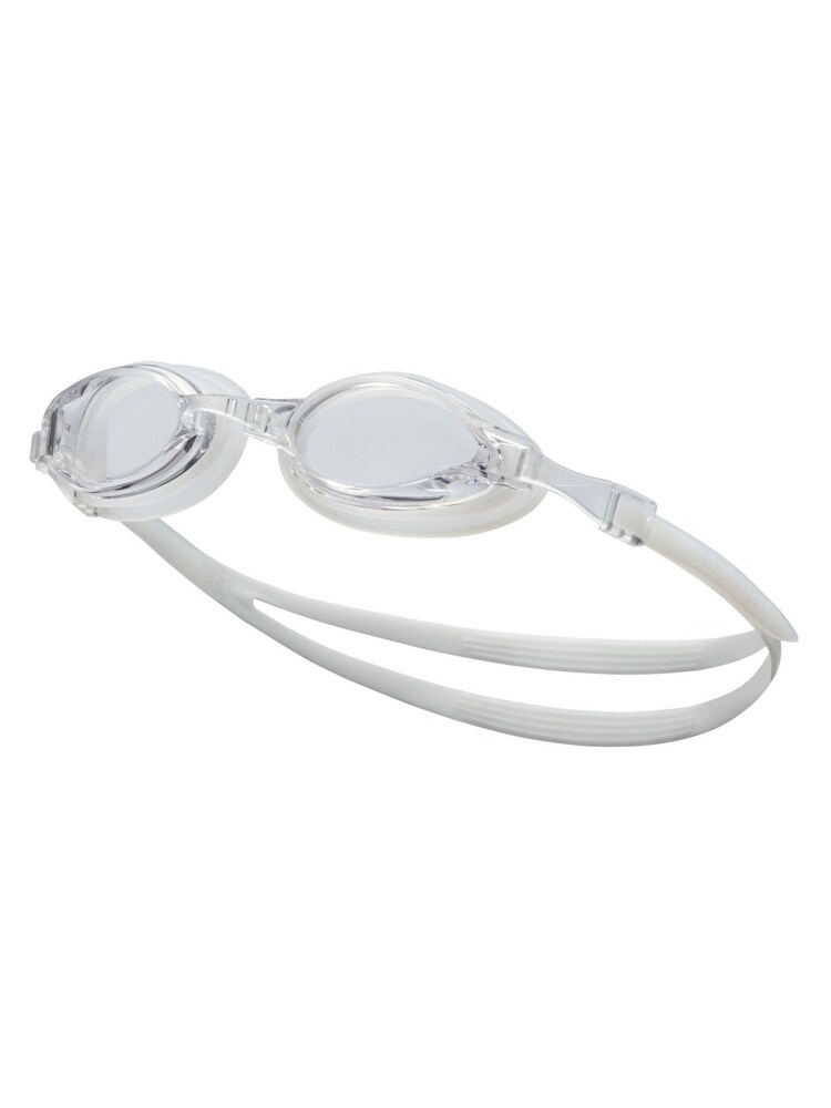 Nike White Chrome Clear Swimming Goggles - Image 1 of 3