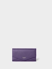 Osprey London Purple The Core Medium Leather Matinee Purse - Image 1 of 6
