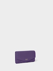 Osprey London Purple The Core Medium Leather Matinee Purse - Image 2 of 6