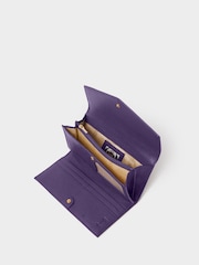Osprey London Purple The Core Medium Leather Matinee Purse - Image 4 of 6
