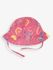 JoJo Maman Bébé Pink Flamingo UPF 50 Floppy Sun Hat - Image 1 of 4