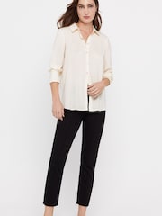 Cortefiel Satin Finish White Shirt - Image 2 of 4