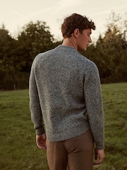 Blue Twisted Regular High Crew Jumper - Image 3 of 7