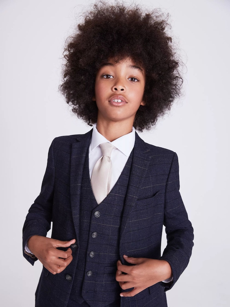 MOSS Blue Boys Check Jacket - Image 1 of 4