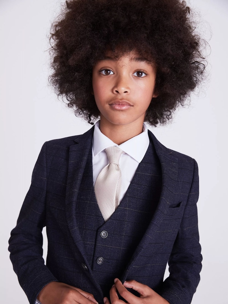 MOSS Blue Boys Check Jacket - Image 2 of 4