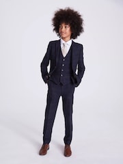 MOSS Blue Boys Check Jacket - Image 3 of 4
