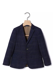 MOSS Blue Boys Check Jacket - Image 4 of 4