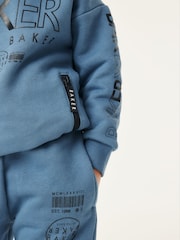 أزرق - طقم سترة وبنطلون رياضي (0-6سنوات) طباعة أحرف Baker by Ted Baker - صورة 4 من 9