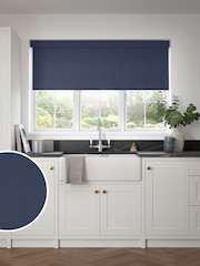Navy Blue Solstice Made to Measure Blackout Roller Blind - Image 1 of 4