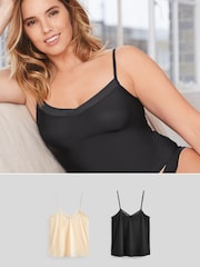 Black/Nude Cami Two Pack - Image 1 of 6