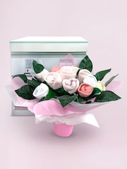 Babyblooms Baby 100% Cotton Pink Welcome Hamper with Frankie Bear Soft Toy - Image 3 of 8