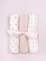 Babyblooms Baby 100% Cotton Pink Welcome Hamper with Frankie Bear Soft Toy - Image 6 of 8