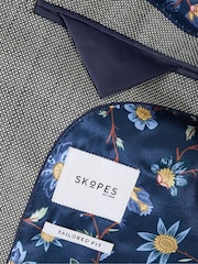 Skopes Watson Silver Grey Tailored Fit Wool Mix Suit Jacket - Image 4 of 4