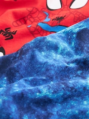 Red/Blue Spidey and Friends 2 Pack 100% Cotton Short Pyjamas (12mths-10yrs) - Image 10 of 10