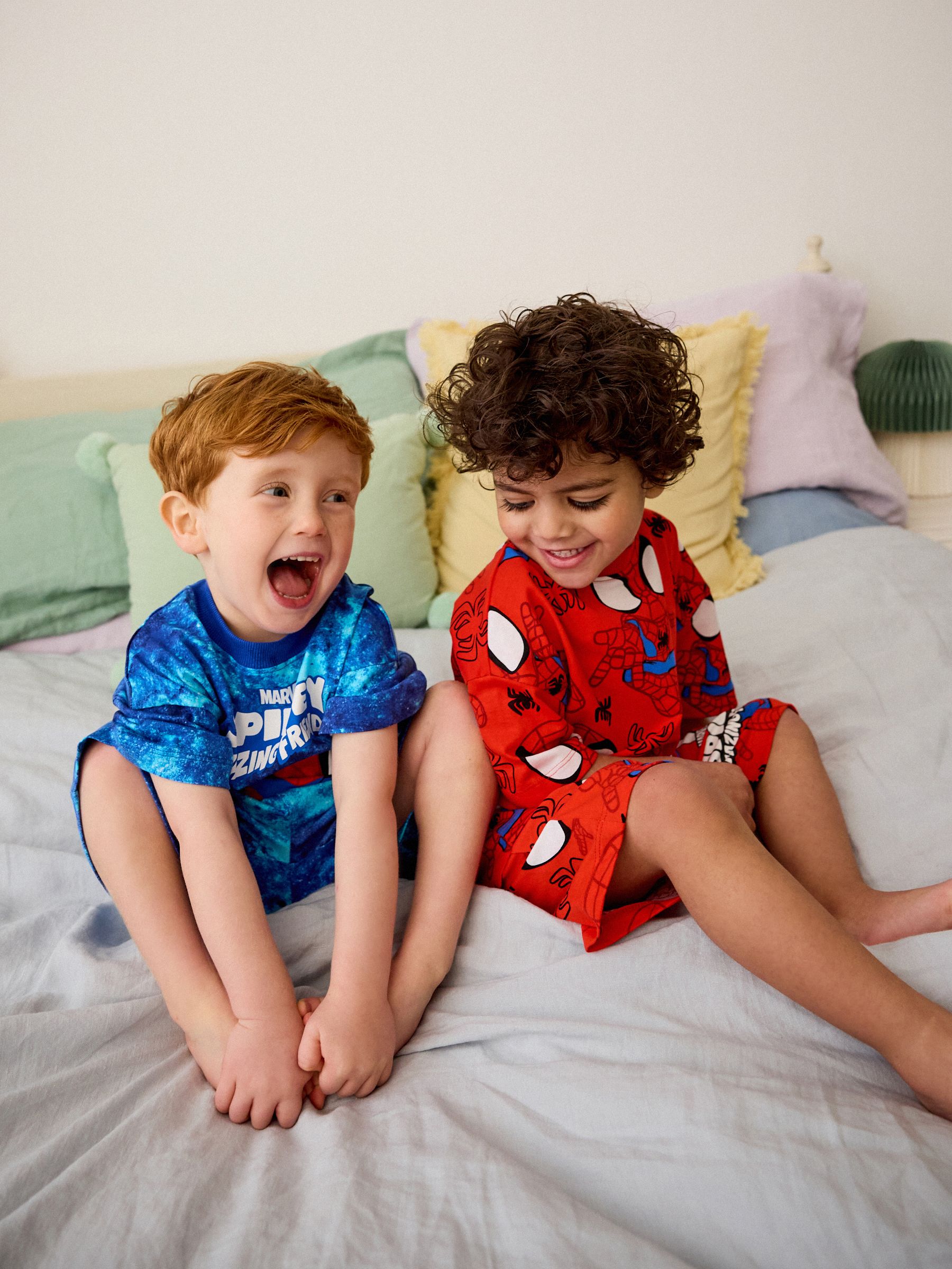 Buy Red/Blue Spidey and Friends 2 Pack 100% Cotton Short