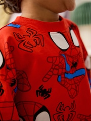 Red/Blue Spidey and Friends 2 Pack 100% Cotton Short Pyjamas (12mths-10yrs) - Image 4 of 10