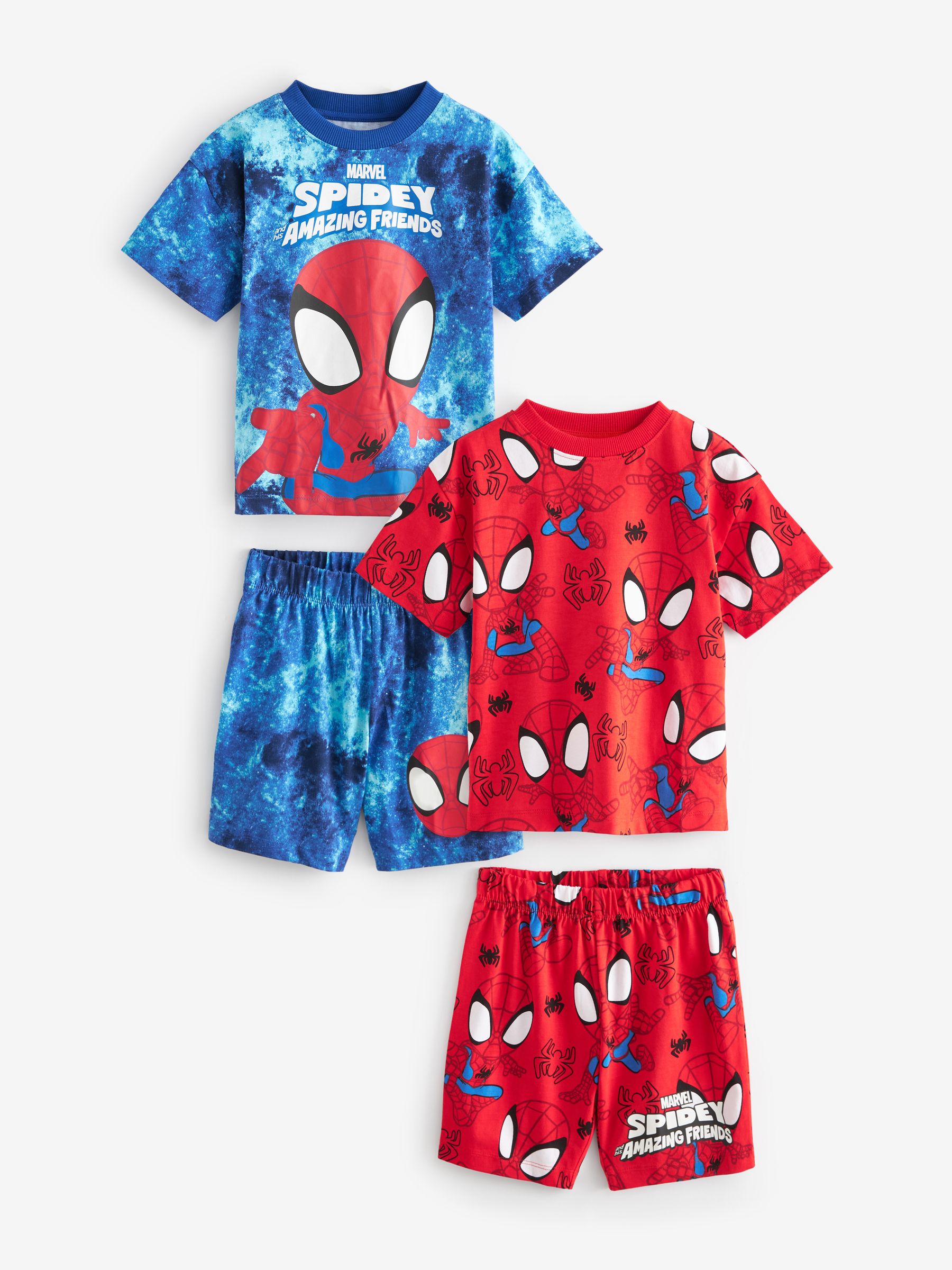 Buy Red/Blue Spidey and Friends 2 Pack 100% Cotton Short