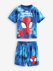 Red/Blue Spidey and Friends 2 Pack 100% Cotton Short Pyjamas (12mths-10yrs) - Image 7 of 10