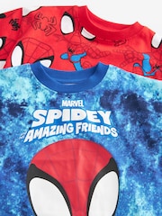 Red/Blue Spidey and Friends 2 Pack 100% Cotton Short Pyjamas (12mths-10yrs) - Image 9 of 10