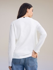 Blanco - Long Sleeve Heavyweight Crew Neck T-Shirt - Imagen 4 de 7