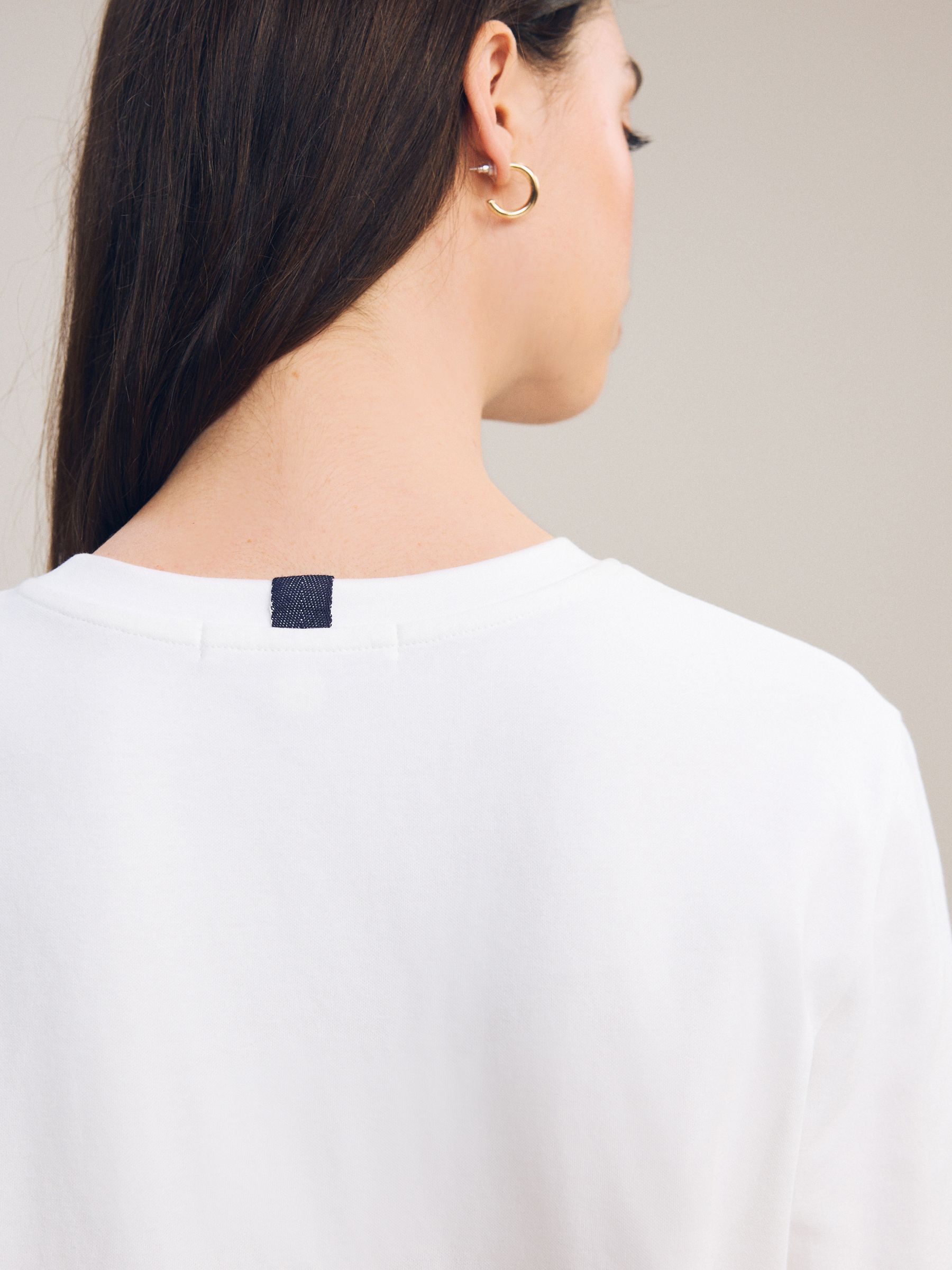 White Long Sleeve Crew Neck Any T-Shirt