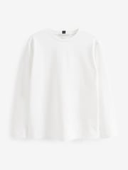 Blanco - Long Sleeve Heavyweight Crew Neck T-Shirt - Imagen 6 de 7