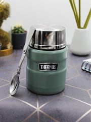 Thermos Teal Blue 470ml GTB Stainless King Food Flask - Image 1 of 4