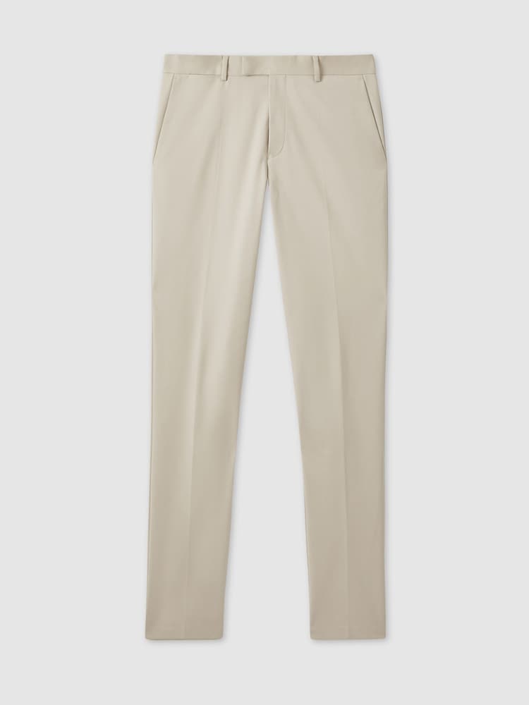Песочный - Хлопковые брюки чинос зауженного кроя Reiss Blend Eastbury - Изображение 2 из 7 Песочный - Хлопковые брюки чинос зауженного кроя Reiss Blend Eastbury - Изображение 2 из 7