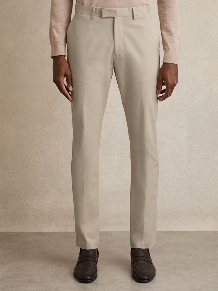 Pierre - Chino coupe slim en coton mélangé Reiss Eastbury - Image 3 of 7