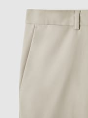 Reiss Stone Eastbury Slim Fit Cotton Blend Chinos - Image 7 of 7