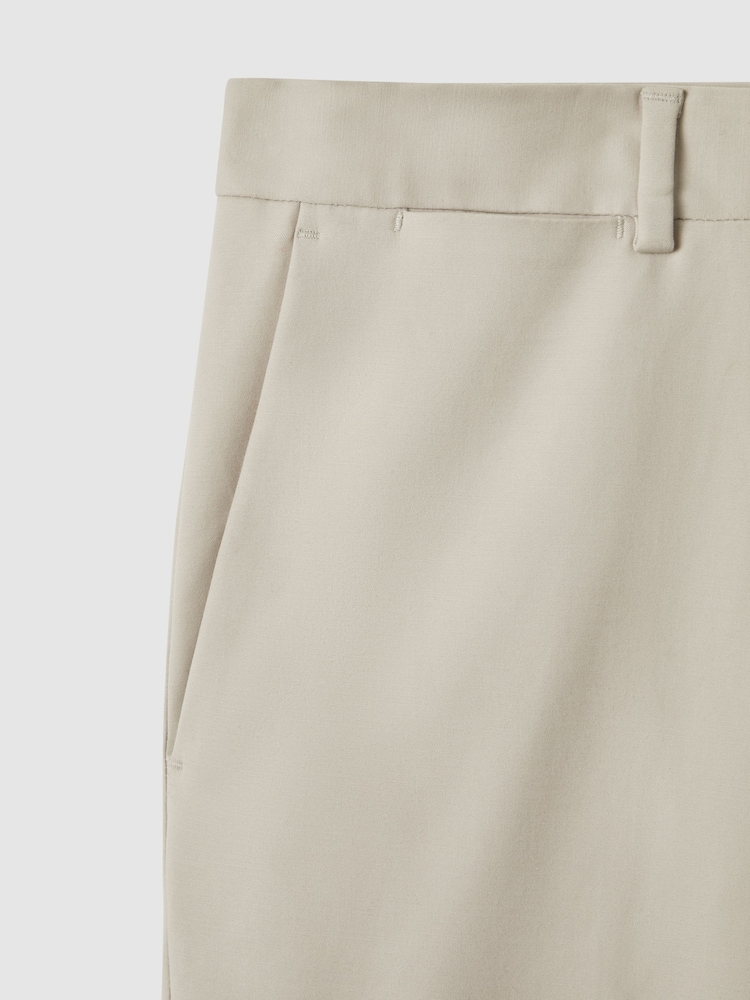 Песочный - Хлопковые брюки чинос зауженного кроя Reiss Blend Eastbury - Изображение 7 из 7 Песочный - Хлопковые брюки чинос зауженного кроя Reiss Blend Eastbury - Изображение 7 из 7
