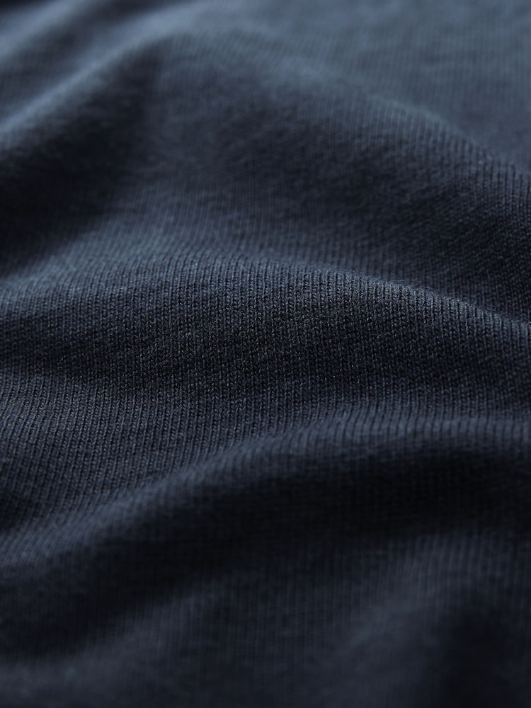 Marineblau/blau - Reguläre Passform - Langärmliges T-Shirt aus 100 % schwerer Baumwolle - Bild 7 von 7