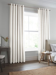 Laura Ashley Dove Grey Candy Stripe Made to Measure 100% Cotton Curtains - Image 2 of 9