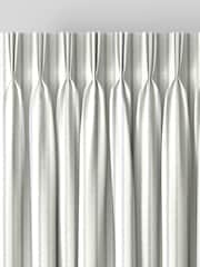 Laura Ashley Dove Grey Candy Stripe Made to Measure 100% Cotton Curtains - Image 5 of 9