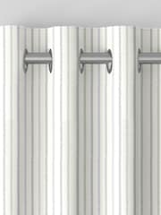 Laura Ashley Dove Grey Candy Stripe Made to Measure 100% Cotton Curtains - Image 7 of 9