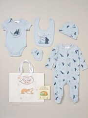 Little Gent Blue 5 Piece Cotton Gift Set with Book - Image 1 of 6