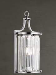 Searchlight Chrome Mystic Wall Light With Crystal Glass - Image 1 of 3