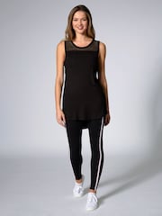 Pineapple Black Mesh Longline Vest - Image 2 of 5