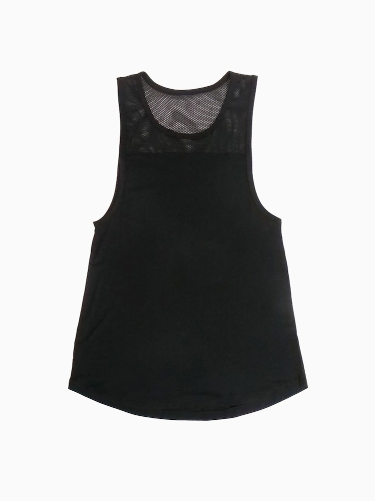 Pineapple Black Mesh Longline Vest - Image 5 of 5