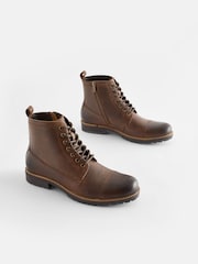 Brown Toe Cap Boots - Image 1 of 6