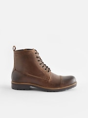 Brown Toe Cap Boots - Image 2 of 6