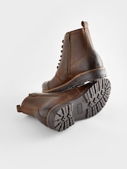 Brown Toe Cap Boots - Image 3 of 6